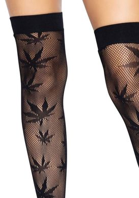 Чулки Leg Avenue 420 Net thigh highs Black