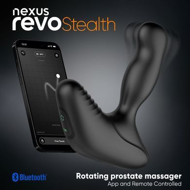 Смарт-масажер простати Nexus Revo Stealth with APP, вібрація+ротація, пульт ДУ, до 10 годин роботи