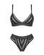 Комплект білизни Obsessive Natilya 2-pcs set M/L, black, бюстгальтер, трусики