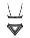 Комплект білизни Obsessive Natilya 2-pcs set M/L, black, бюстгальтер, трусики