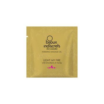 Пробник масажної олії Bijoux Indiscrets Light my Fire &ndash; Wild Strawberry & Honey (2 мл)