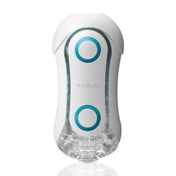Мастурбатор Tenga Flip Orb &mdash; Blue Rush, з можливістю зміни тиску та стимулювальними кульками всереди
