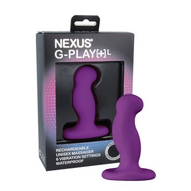 Вібромасажер простати Nexus G-Play Plus L Purple, макс діаметр 3,5 см, перезаряджається
