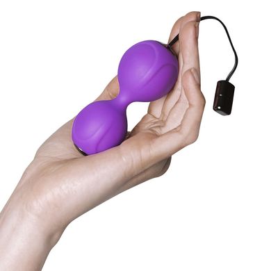 Вагінальні кульки з вібрацією Adrien Lastic Kegel Vibe Purple, діаметр 3,7 см