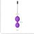 Вагинальные шарики с вибрацией Adrien Lastic Kegel Vibe Purple, диаметр 3,7см