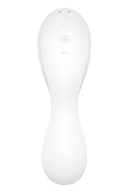Вакуумний смарт-стимулятор із вібрацією Satisfyer Curvy Trinity 5 (White), керування зі смартфона