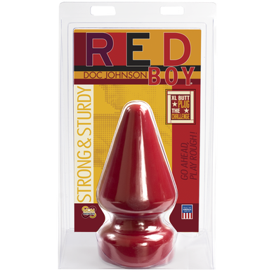 Анальная пробка Doc Johnson Red Boy - XL Butt Plug The Challenge, диаметр 12 см