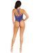 Тедді Leg Avenue Thong teddy with strappy back, One Size, синє, еластичне мереживо, низ &mdash; стрінги