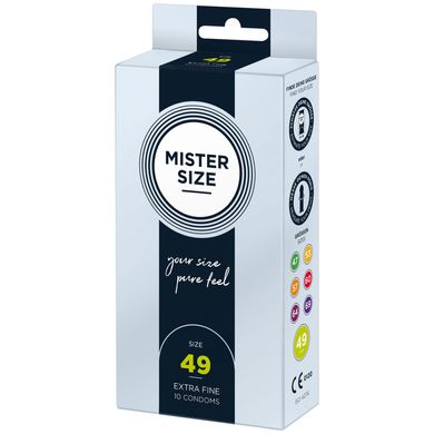 Презервативы Mister Size - pure feel - 49 (10 condoms), толщина 0,05 мм