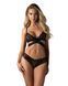 Комплект Obsessive Blomentis 2-pcs set, XL/2XL, мереживний, ліф із зав&rsquo;язками на спині, трусики-сліпи