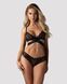 Комплект Obsessive Blomentis 2-pcs set, XL/2XL, мереживний, ліф із зав&rsquo;язками на спині, трусики-сліпи