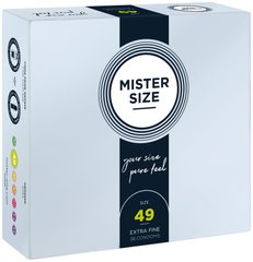 Презервативы Mister Size - pure feel - 49 (36 condoms), толщина 0,05 мм (мятая упаковка!!!)