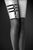 Гартер на ногу Bijoux Pour Toi - 3 THONGS Black, сексуальна підв'язка, екошкіра