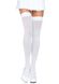 Плотные непрозрачные чулки Leg Avenue Opaque Nylon Thigh Highs White, one size