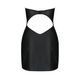 Мини-платье из экокожи Passion Celine Chemise 4XL/5XL black, шнуровка, трусики в комплекте