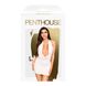 Міні-сукня Penthouse - Heart Rob White XL, хомут, глибоке декольте, мініатюрні стрінги