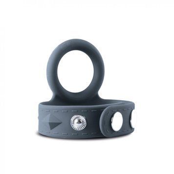 Подвійне ерекційне кільце Boners Cock & Ball Strap S/M, регулювання діаметра, 3,5&ndash;5,5 см