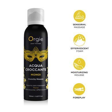 Масажна пінка Orgie &ndash; Acqua Croccante Monoi (150 мл), ефект бульбашок, що лопаються