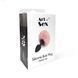 Силіконова анальна пробка М Art of Sex - Silicone Butt plug Rabbit Tail Red, діаметр 3,5 см
