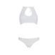 Комплект із бра, трусиків з ажурним декором та відкритим кроком Passion URSULA SET S/M, white