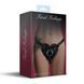 Трусики Серце для страпону з натуральної шкіри Feral Feelings - Hearts Strap-on Belt Black