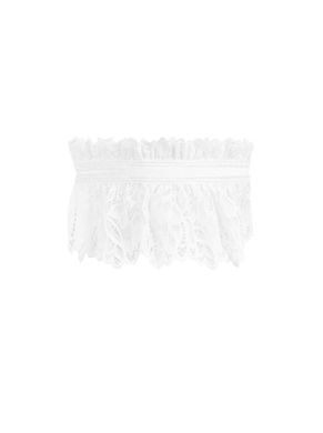 Ажурная подвязка Obsessive Amor Blanco garter, white