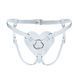 Трусики Серце для страпону з натуральної шкіри Feral Feelings - Hearts Strap-on Belt White