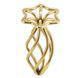 Металева анальна пробка LOCKINK SEVANDA Hollow Spiral Golden, M, золотиста, діаметр 3 см