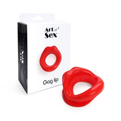 Кляп-розширювач у формі губ Art of Sex – Gag lip, червоний